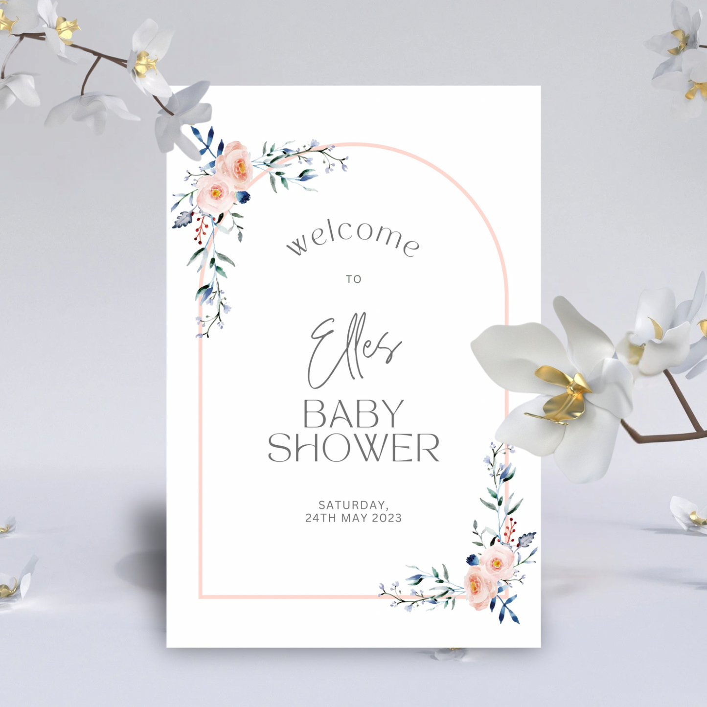 Welcome Sign on Foamboard