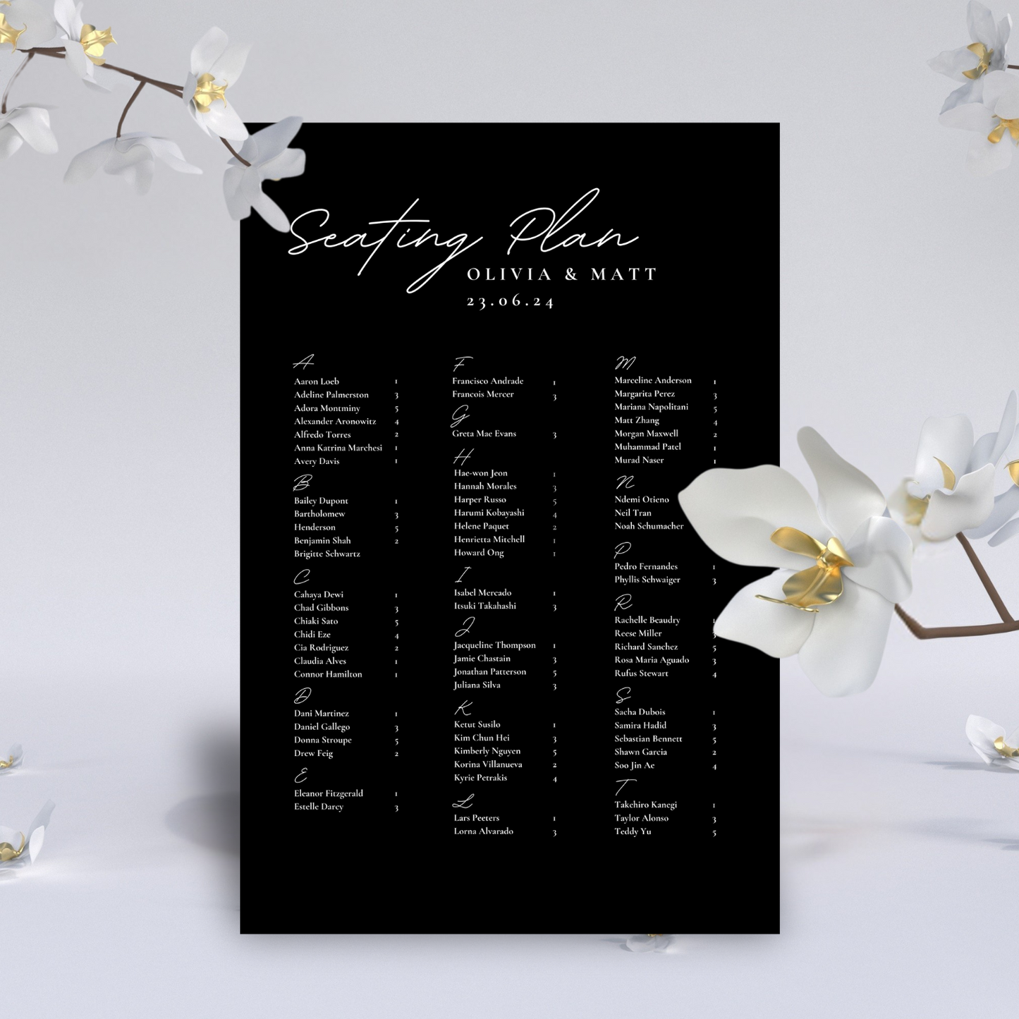 Seating Plan