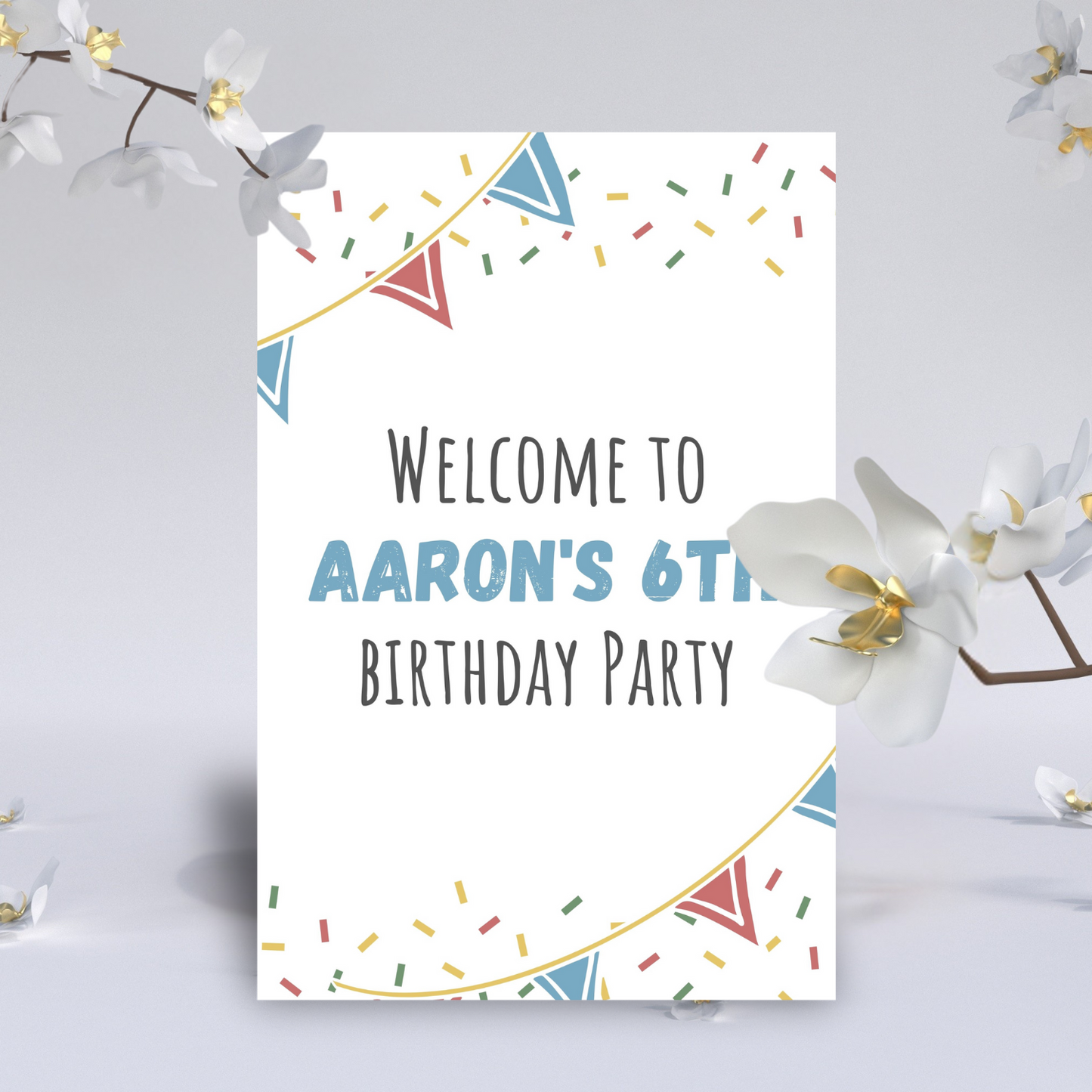 Welcome Sign on Foamboard