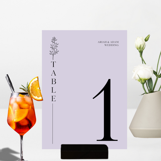 Table Numbers - The Ari